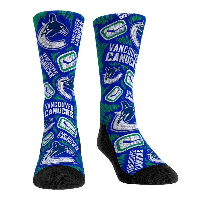 Vancouver Canucks - Logo Sketch by Rock 'Em Socks