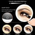 Vanity Mirror 10-Times Magnifying LED Lighted Make-up Swivel Suction Cup Compact Folding by DailySale