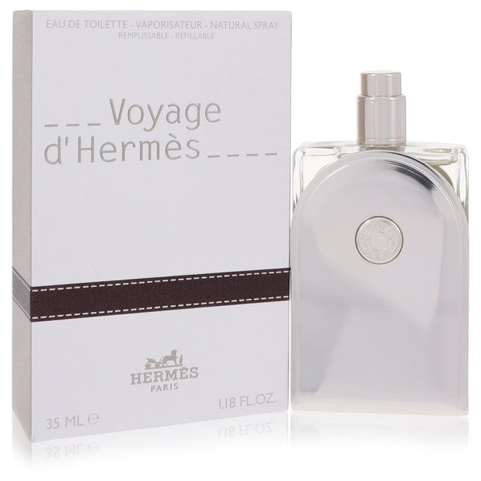 Voyage D'Hermes by Hermes Eau De Toilette Spray Refillable (Unisex) 1.18 oz for Men by Avera Group