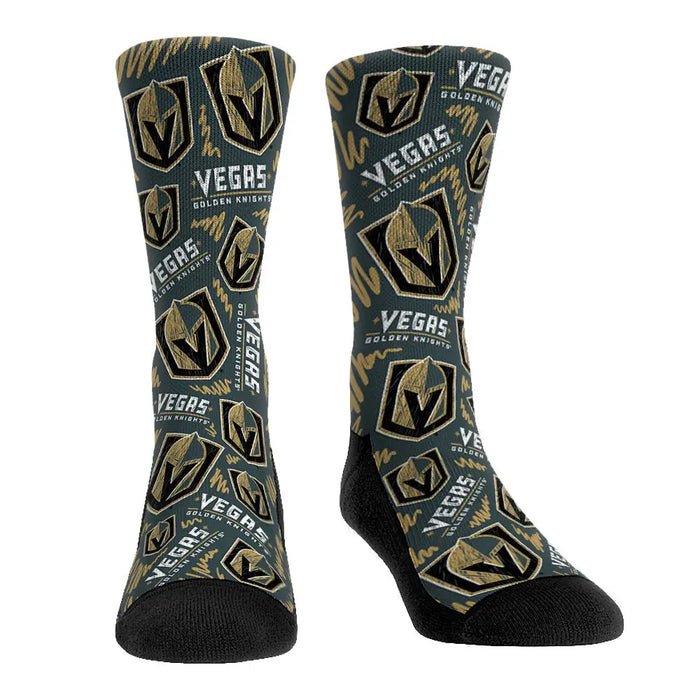 Vegas Golden Knights - Logo Sketch by Rock 'Em Socks