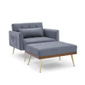 Velvet Recliner Sofa Chair with Adjustable Backrest and 2 Side Pocket by DailySale