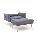 Velvet Recliner Sofa Chair with Adjustable Backrest and 2 Side Pocket by DailySale