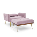 Velvet Recliner Sofa Chair with Adjustable Backrest and 2 Side Pocket by DailySale