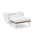 Velvet Recliner Sofa Chair with Adjustable Backrest and 2 Side Pocket by DailySale