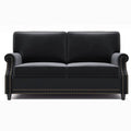 Velvet Roll Up Arm Chair Loveseat with Nail Head by DailySale