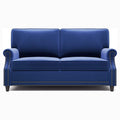 Velvet Roll Up Arm Chair Loveseat with Nail Head by DailySale
