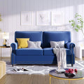 Velvet Roll Up Arm Chair Loveseat with Nail Head by DailySale