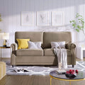 Velvet Roll Up Arm Chair Loveseat with Nail Head by DailySale