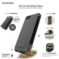Venture Series Black Gray Case - Apple iPhone SE (2nd and 3rd Generation) by Zerodamage Sahara Case LLC