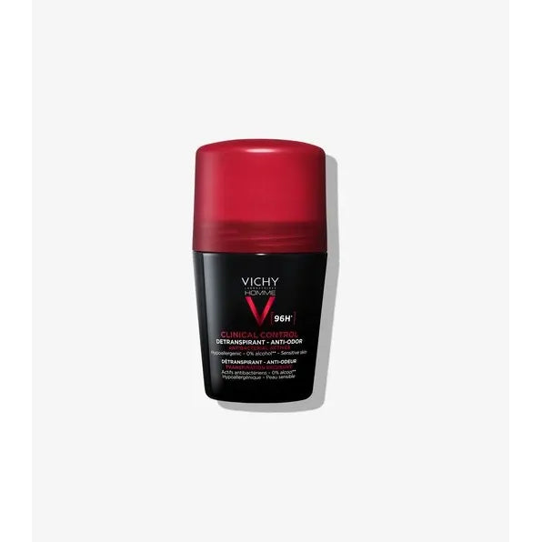 Vichy Homme Clinical Control 96H Anti-Transpirant Deodorant for Mens 50 Ml by Pasteur Pharmacy