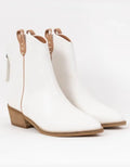Victoria Bootie - White by Boutique 23