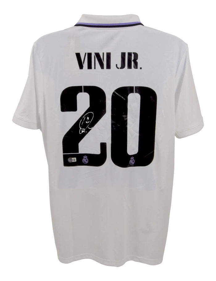 Vinicius Jr Real Madrid Autographed Jersey Beckett Hologram Size L by Price Is Right Miami