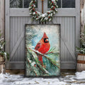 Vintage Cardinal Christmas Wall Art by Tailored Canvases