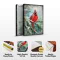 Vintage Cardinal Christmas Wall Art by Tailored Canvases