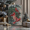Vintage Cardinal Christmas Wall Art II by Tailored Canvases