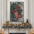 Vintage Cardinal Christmas Wall Art II by Tailored Canvases