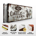 Vintage Cattle Ranch Sign by Tailored Canvases