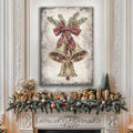 Vintage Christmas Bells Wall Art by Tailored Canvases