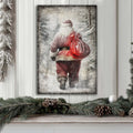 Vintage Christmas Santa Claus Wall Art III by Tailored Canvases