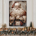 Vintage Christmas Santa Claus Wall Art IV by Tailored Canvases