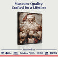 Vintage Christmas Santa Claus Wall Art IV by Tailored Canvases