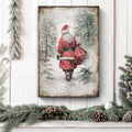 Vintage Christmas Santa Claus Wall Art V by Tailored Canvases