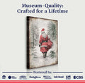 Vintage Christmas Santa Claus Wall Art V by Tailored Canvases