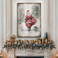 Vintage Christmas Santa Claus Wall Art V by Tailored Canvases