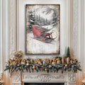 Vintage Christmas Sledge Wall Art by Tailored Canvases