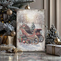 Vintage Christmas Sleigh Sled Wall Art by Tailored Canvases