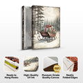 Vintage Christmas Sleigh Sled Wall Art III by Tailored Canvases
