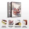 Vintage Christmas Sleigh Sled Wall Art V by Tailored Canvases