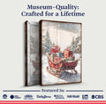 Vintage Christmas Sleigh Sled Wall Art V by Tailored Canvases