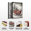 Vintage Christmas Sleigh Sled Wall Art VI by Tailored Canvases