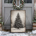 Vintage Christmas Tree Wall Art III by Tailored Canvases