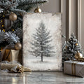Vintage Christmas Tree Wall Art IX by Tailored Canvases