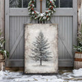 Vintage Christmas Tree Wall Art VIII by Tailored Canvases