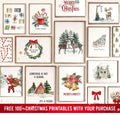Vintage Christmas Tree Wall Art with Free 100+ Christmas Print by Tailored Canvases