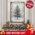 Vintage Christmas Tree Wall Art with Free Mystery Gift by Tailored Canvases