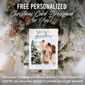Vintage Christmas Tree Wall Art with Free Personalized Christmas Card by Tailored Canvases