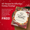 Vintage Christmas Tree Wall Art with Free Christmas Recipe Book by Tailored Canvases