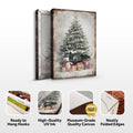 Vintage Christmas Tree With Gifts Wall Art II by Tailored Canvases