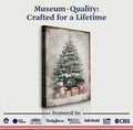 Vintage Christmas Tree With Gifts Wall Art II by Tailored Canvases