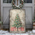 Vintage Christmas Tree With Gifts Wall Art III by Tailored Canvases