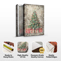 Vintage Christmas Tree With Gifts Wall Art III by Tailored Canvases
