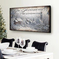 Vintage Christmas Village Luke 2:14 Scripture Sign II by Tailored Canvases