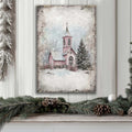 Vintage Church Christmas Wall Art by Tailored Canvases