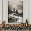 Vintage Church Christmas Wall Art II by Tailored Canvases