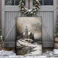 Vintage Church Christmas Wall Art II by Tailored Canvases