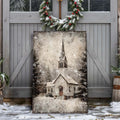 Vintage Church Christmas Wall Art IV by Tailored Canvases
